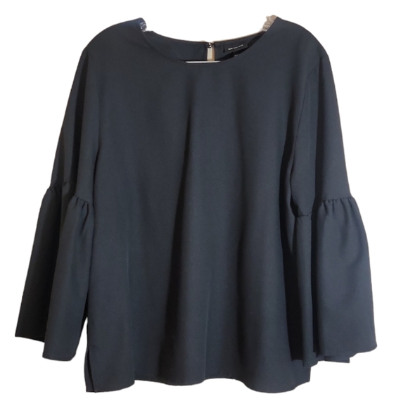 Who What Wear black bell sleeve scoop neck plus size top size XXL - Picture 1 of 9